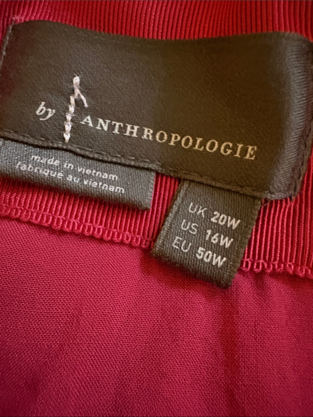 Anthropologie Velvet Burnout Mini Dress in Magenta and Black Damask - Picture 5 of 12